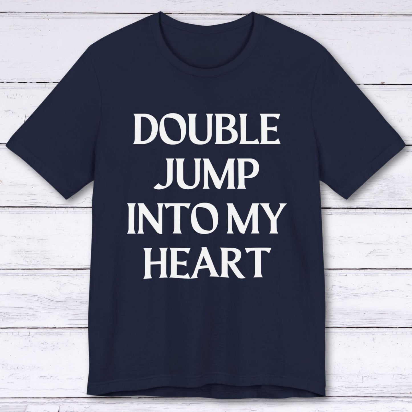 T-Shirt Navy / S Double Jump Into My Heart T-shirt