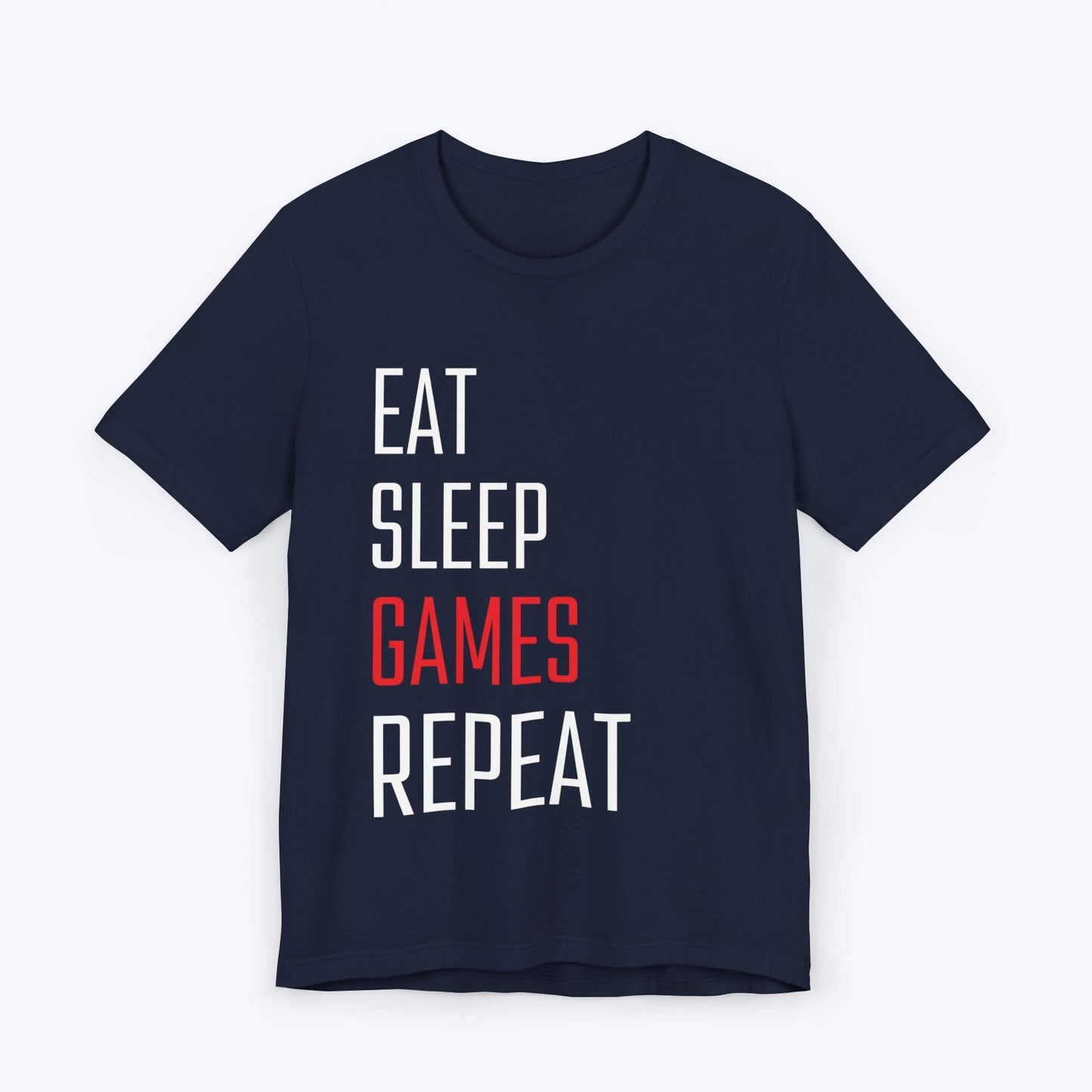 T-Shirt Navy / 3XL Eat Sleep Games Repeat T-shirt
