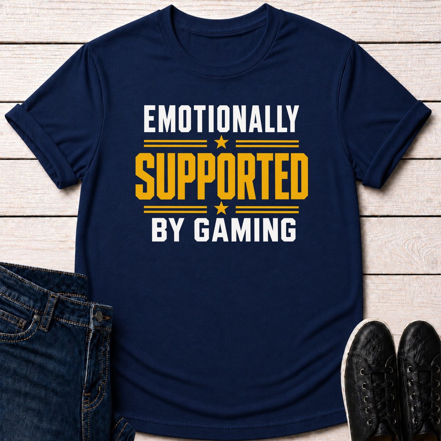 T-Shirt Navy / S Emotionally Supported Gaming T-shirt