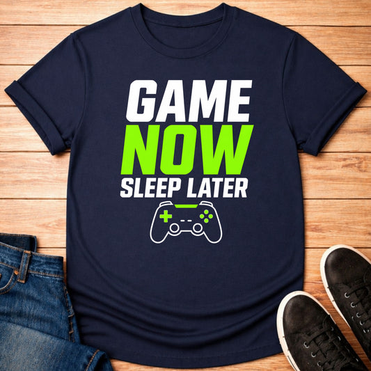 T-Shirt Navy / S Game Now Later T-shirt