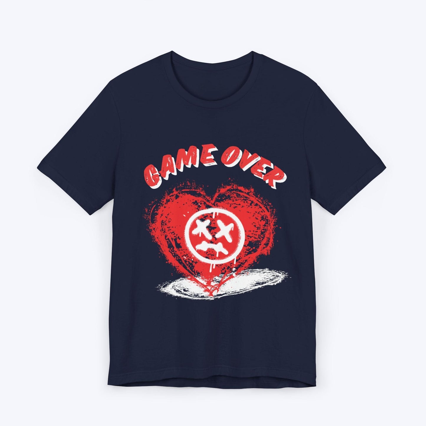 T-Shirt Navy / S Game Over:Sad Hearts T-shirt