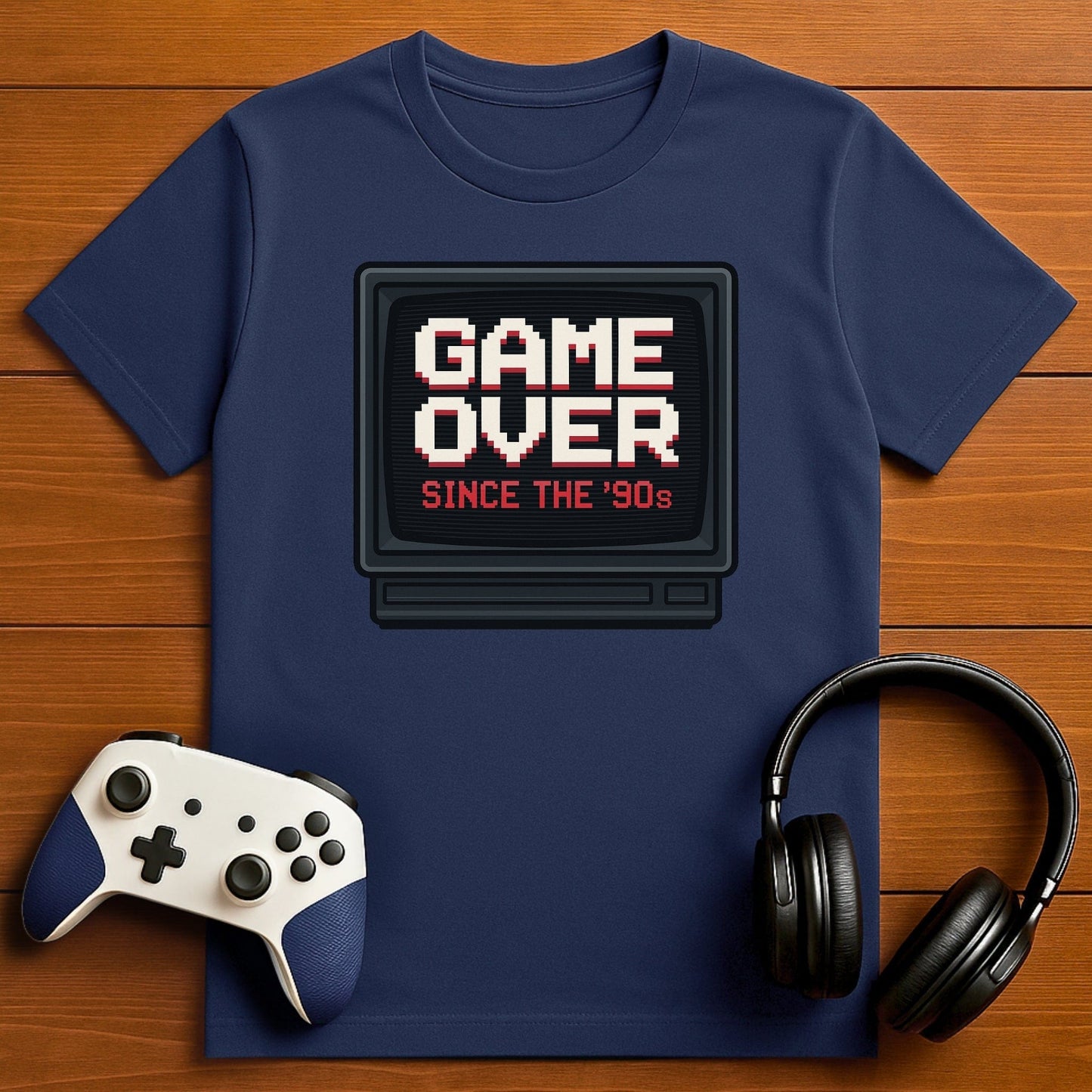T-Shirt Navy / S Game Over - TV Box T-Shirt