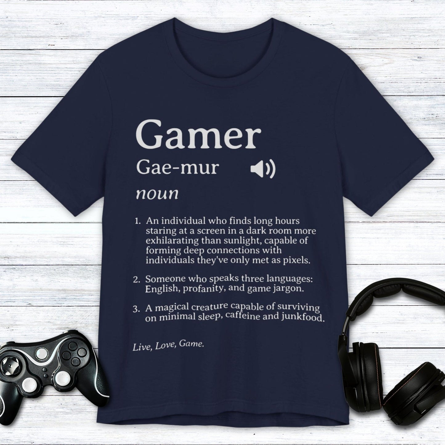T-Shirt Navy / S Gamer (Definition) T-shirt