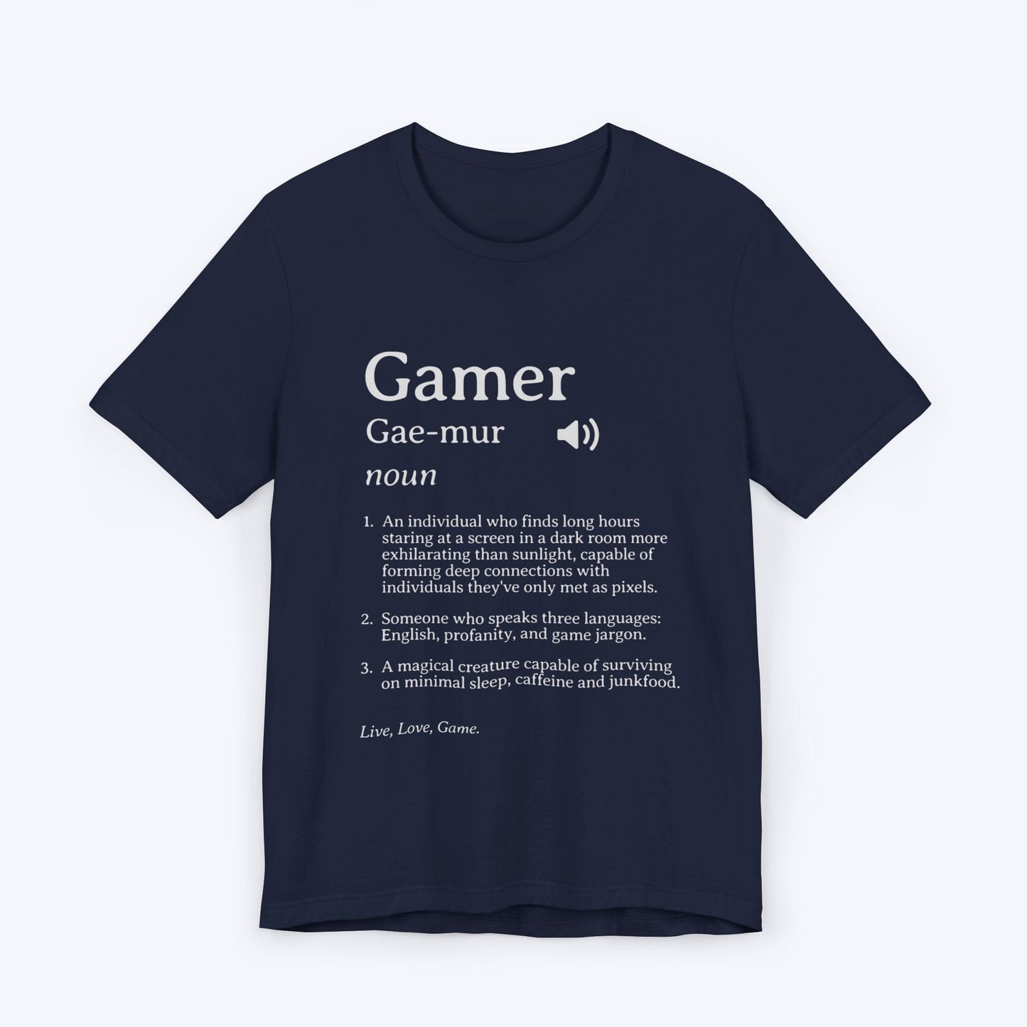 T-Shirt Navy / S Gamer (Definition) T-shirt