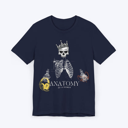 T-Shirt Navy / S Gamer's Anatomy: Bones & Buttons T-shirt