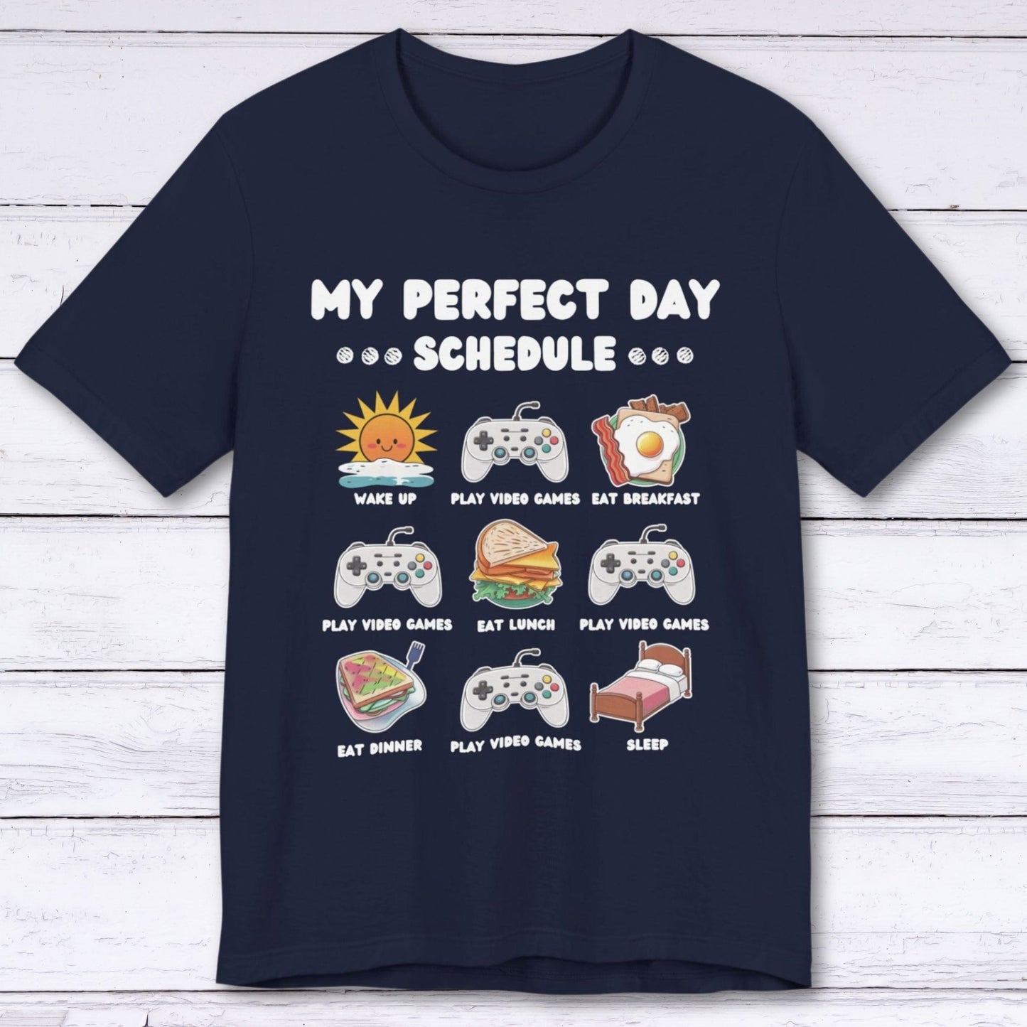 T-Shirt Navy / S Gamers Itinerary T-shirt