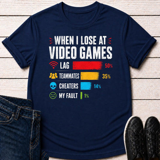 T-Shirt Navy / S Gaming Excuses T-shirt