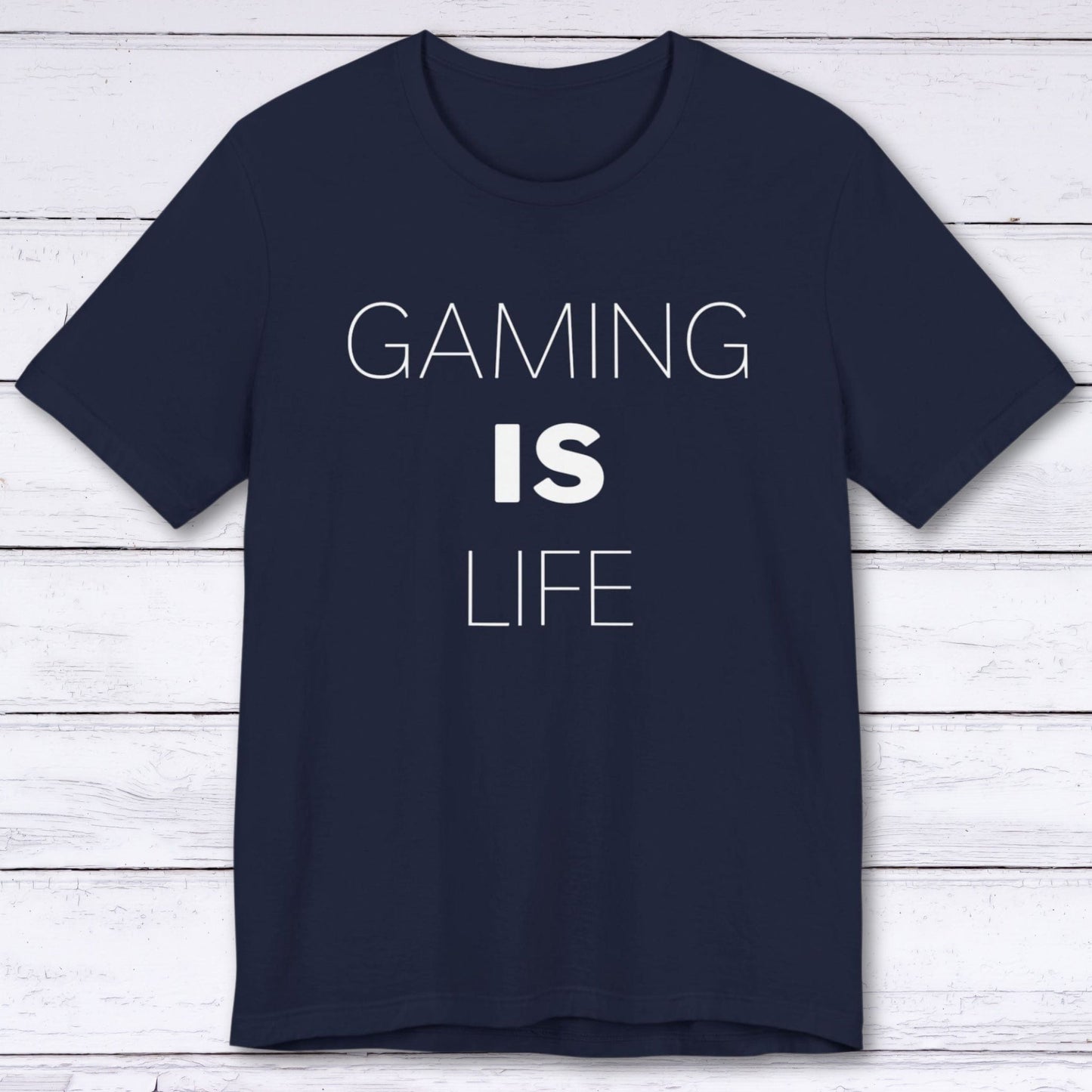 T-Shirt Navy / S Gaming is Life (Borderless) T-shirt