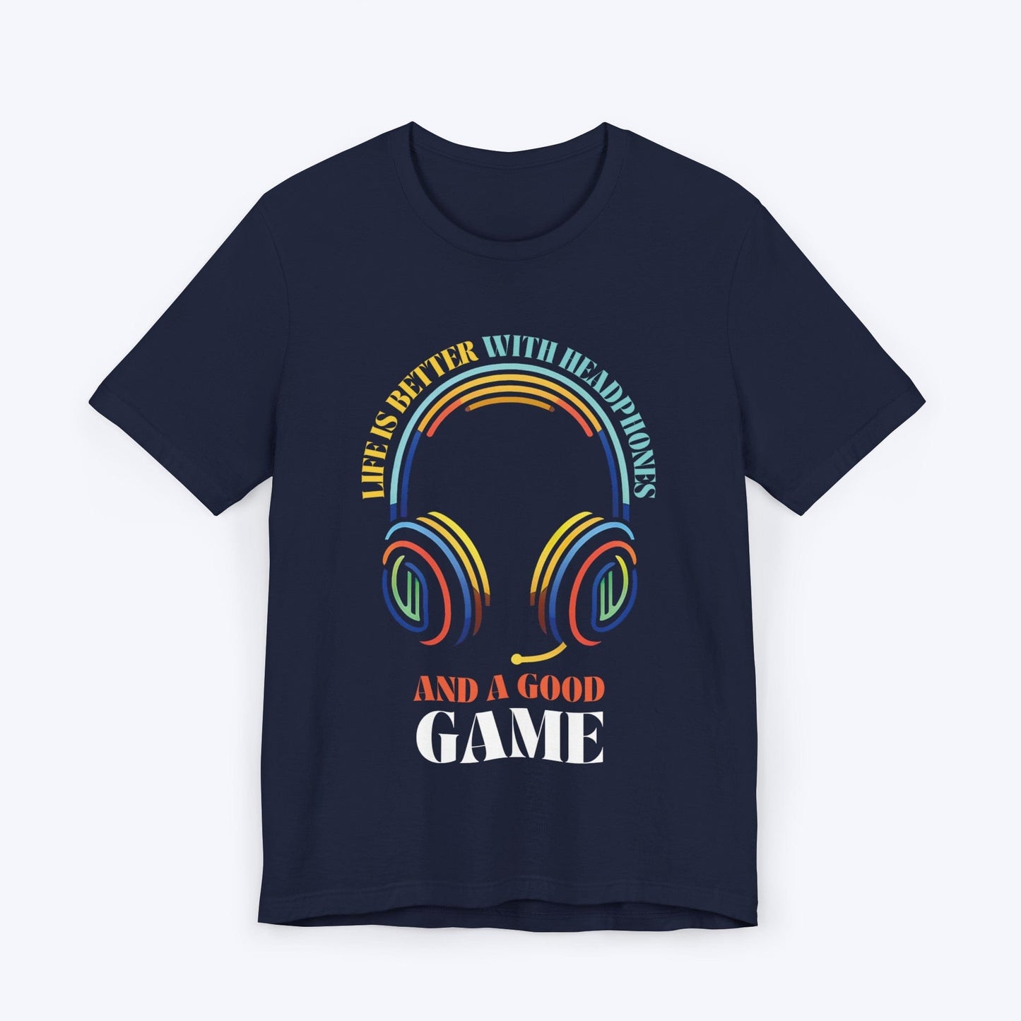 T-Shirt Navy / S Gaming Nirvana - Headphones & Good Times T-shirt