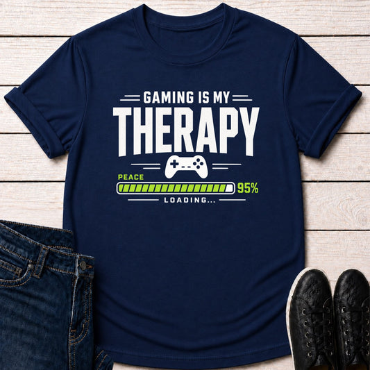 T-Shirt Navy / S Gaming Therapy Loading T-shirt