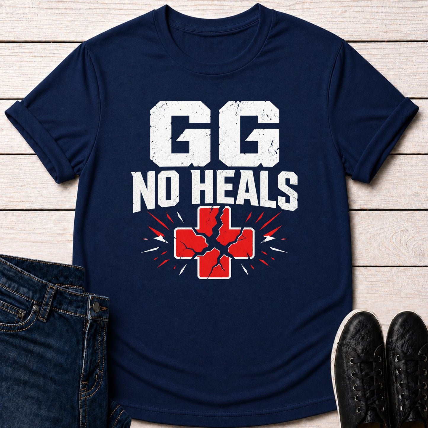 T-Shirt Navy / S GG No Heals T-shirt
