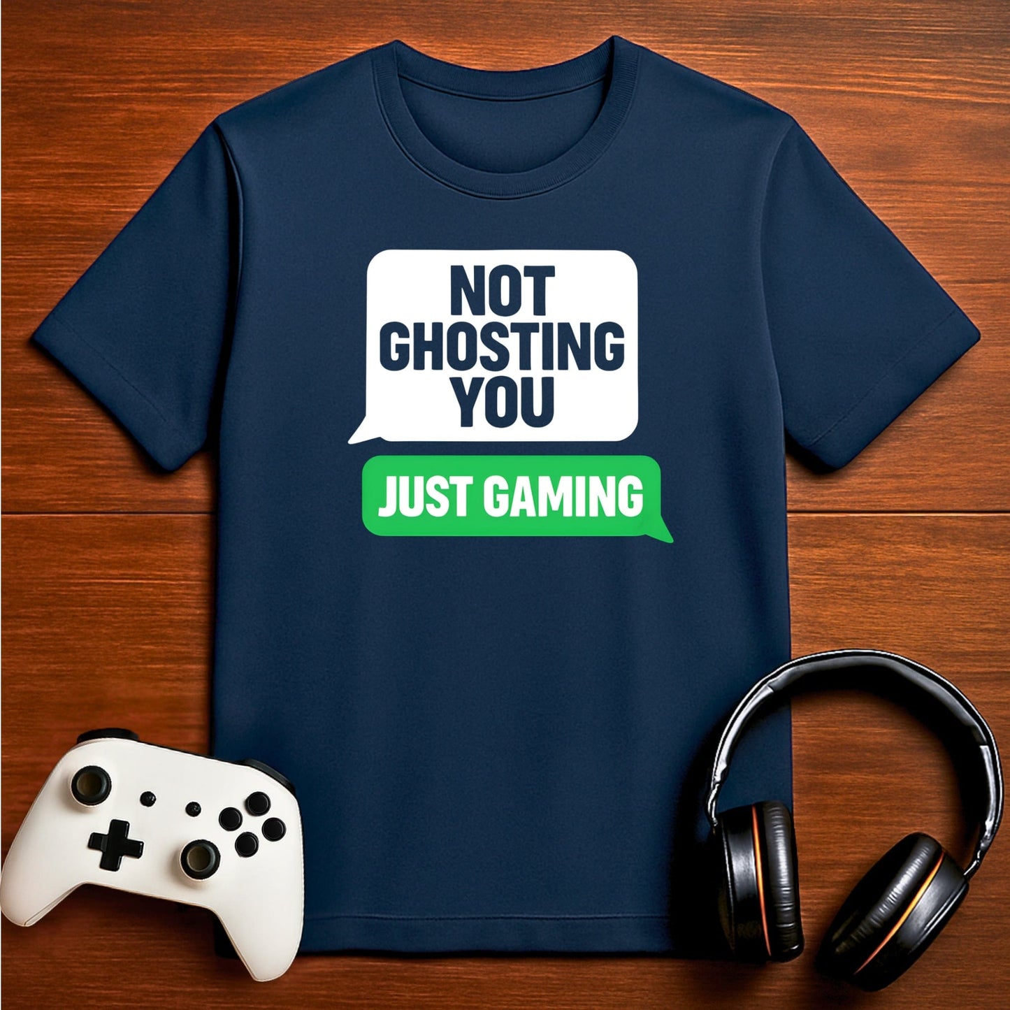 T-Shirt Navy / S Ghost Mode: Gaming Activated T-shirt