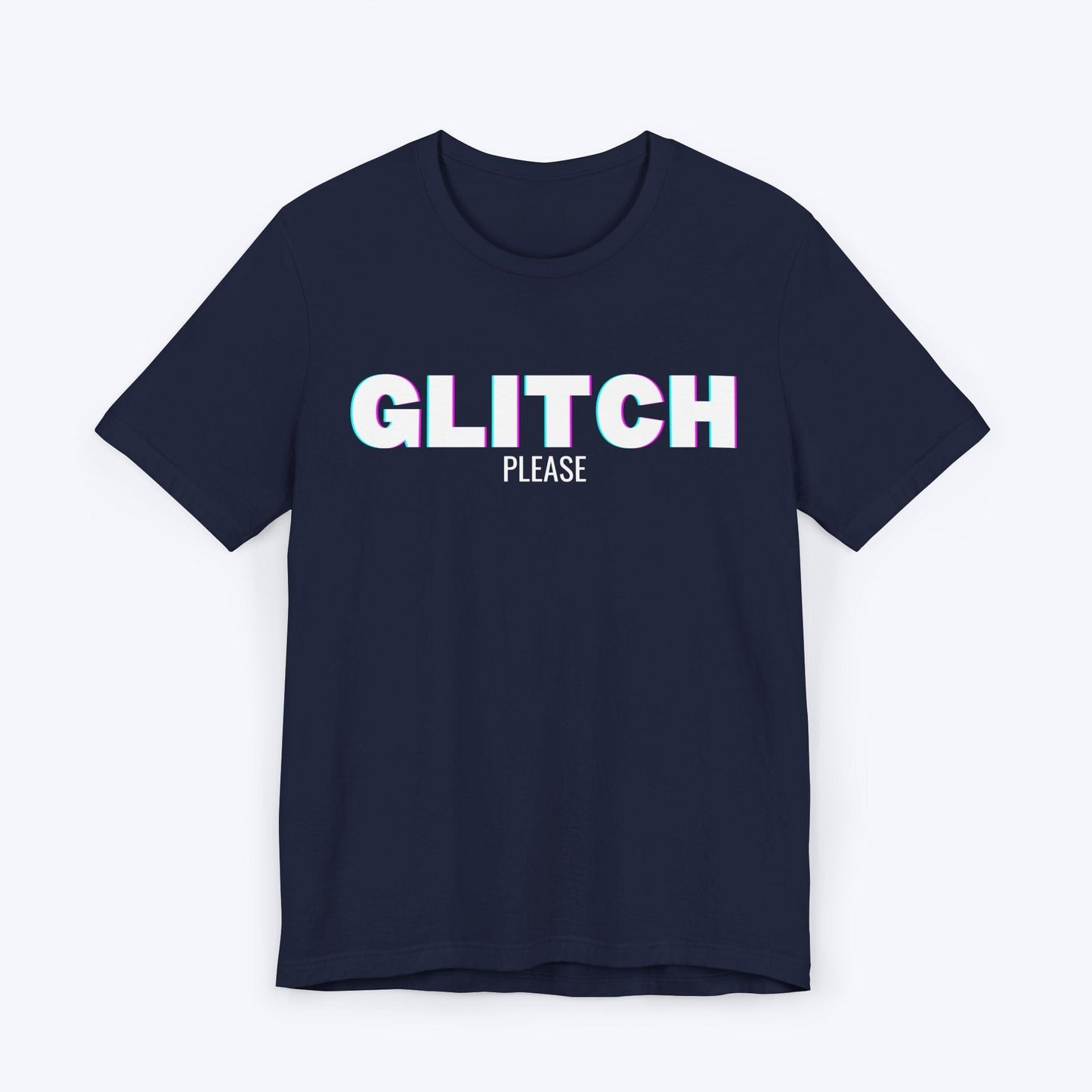 T-Shirt Navy / S Glitch Please T-shirt