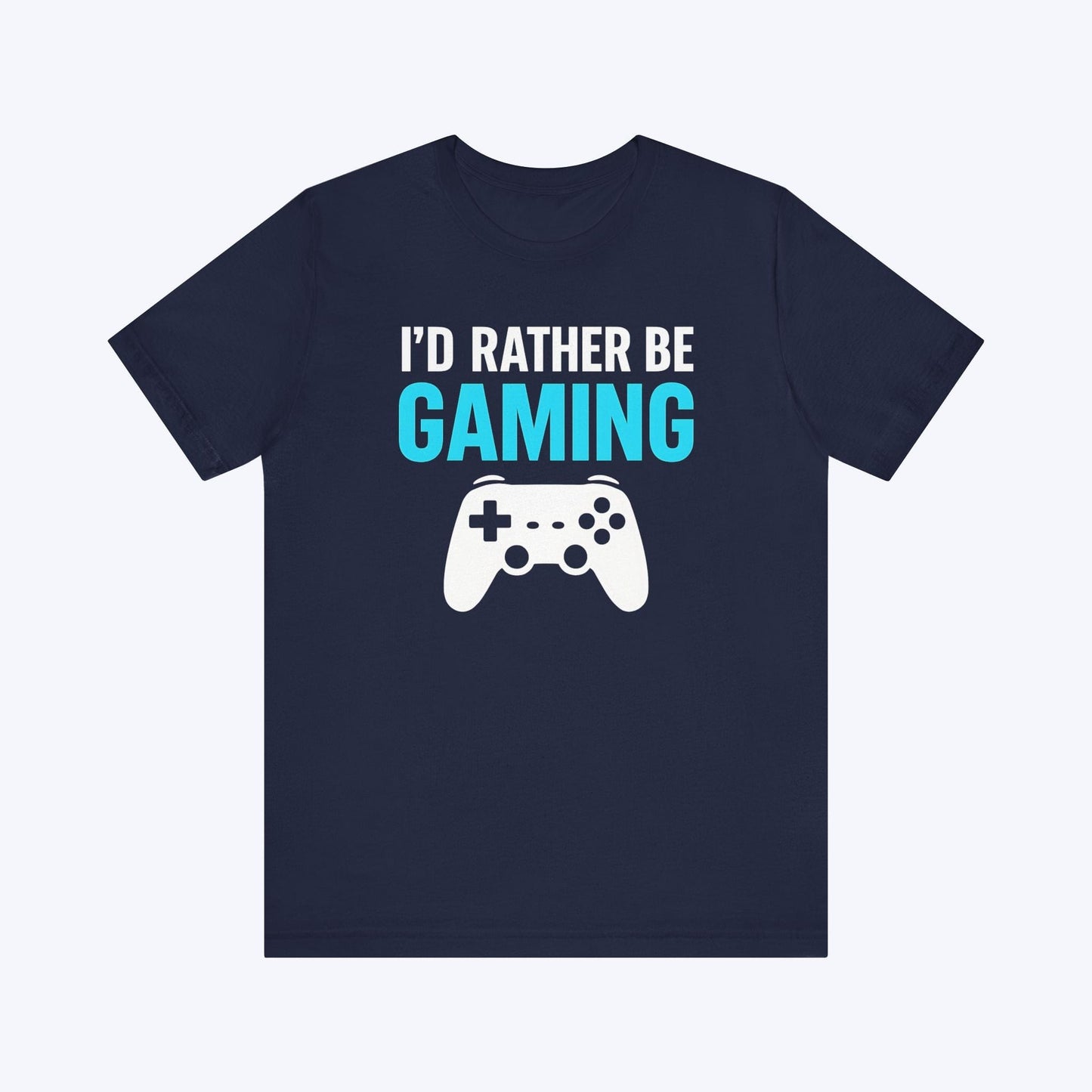 T-Shirt Navy / S Here Physically, Gaming Mentally T-shirt