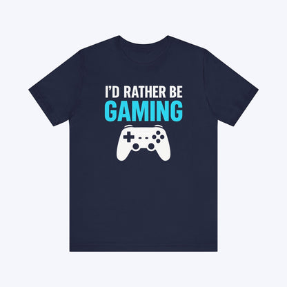 T-Shirt Navy / S Here Physically, Gaming Mentally T-shirt