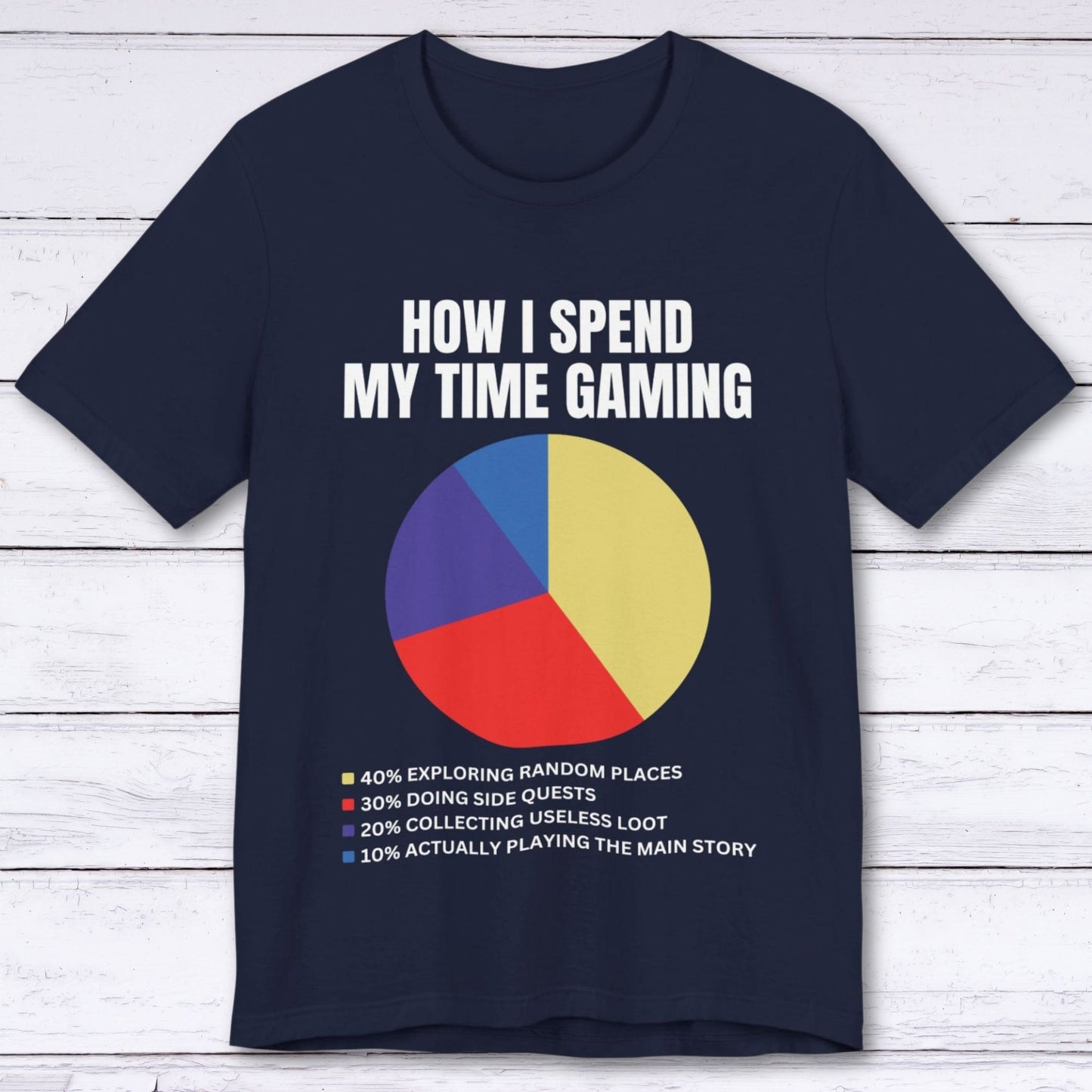 T-Shirt Navy / S How I Spend My Time Gaming T-shirt