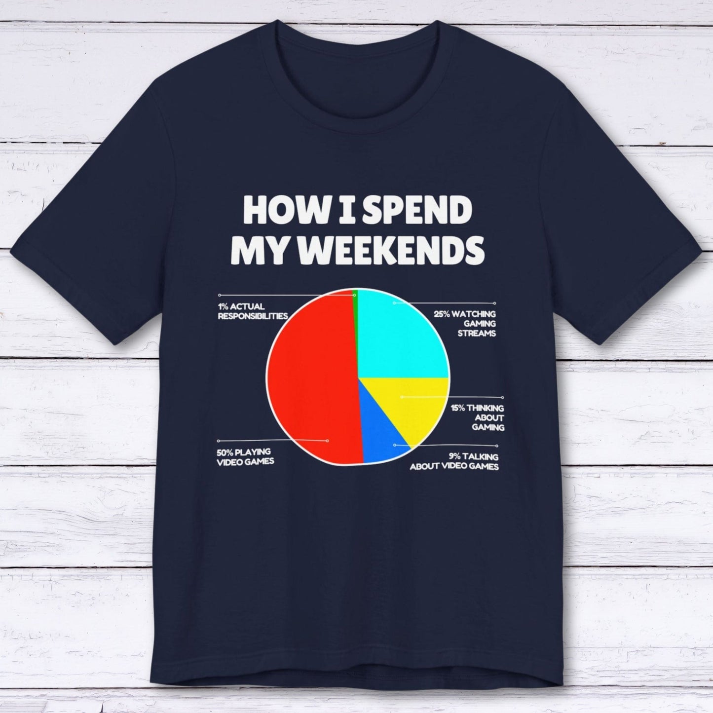 T-Shirt Navy / S How I Spend My Weekends T-shirt