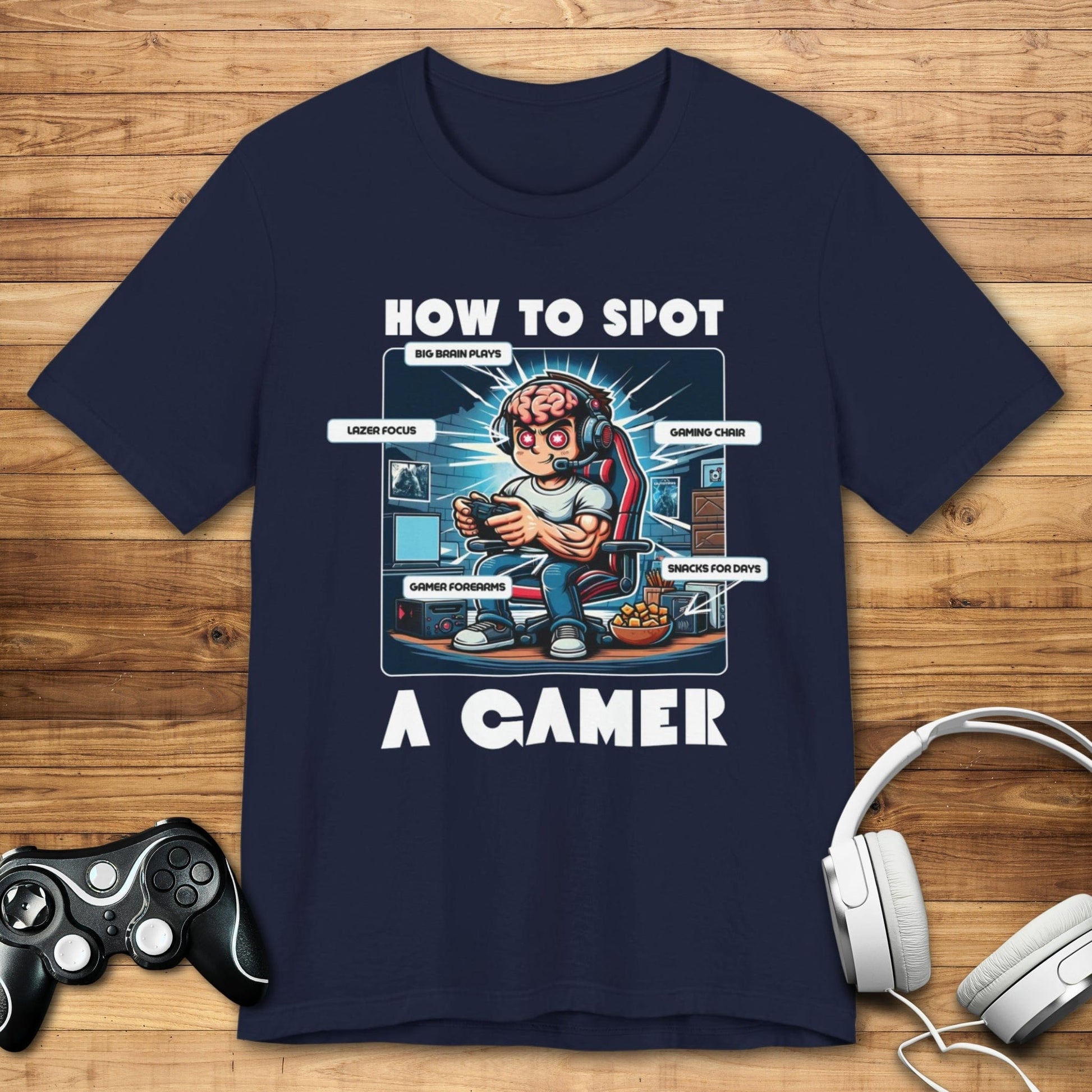 T-Shirt Navy / S How to Spot a Gamer T-shirt