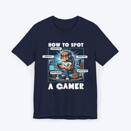 T-Shirt Navy / S How to Spot a Gamer T-shirt