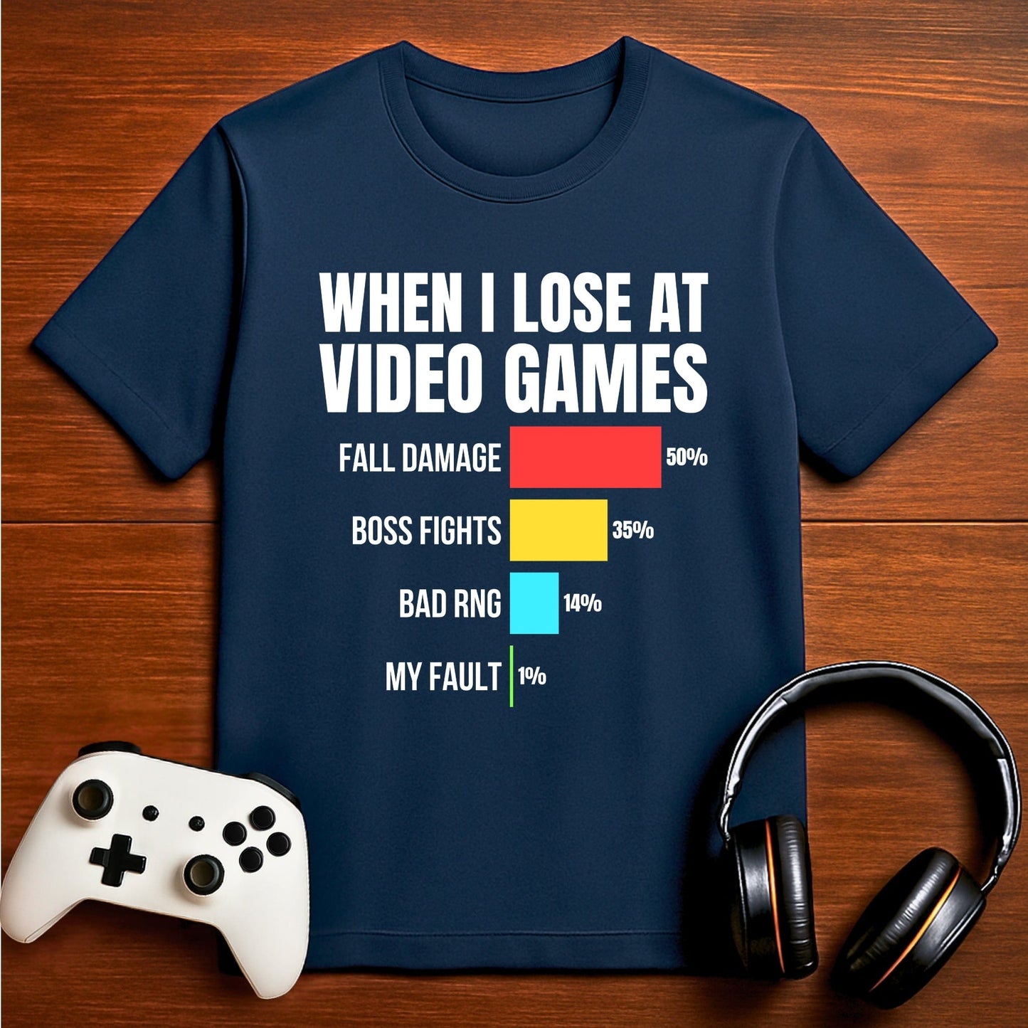 T-Shirt Navy / S I Blame Fall Damage T-shirt