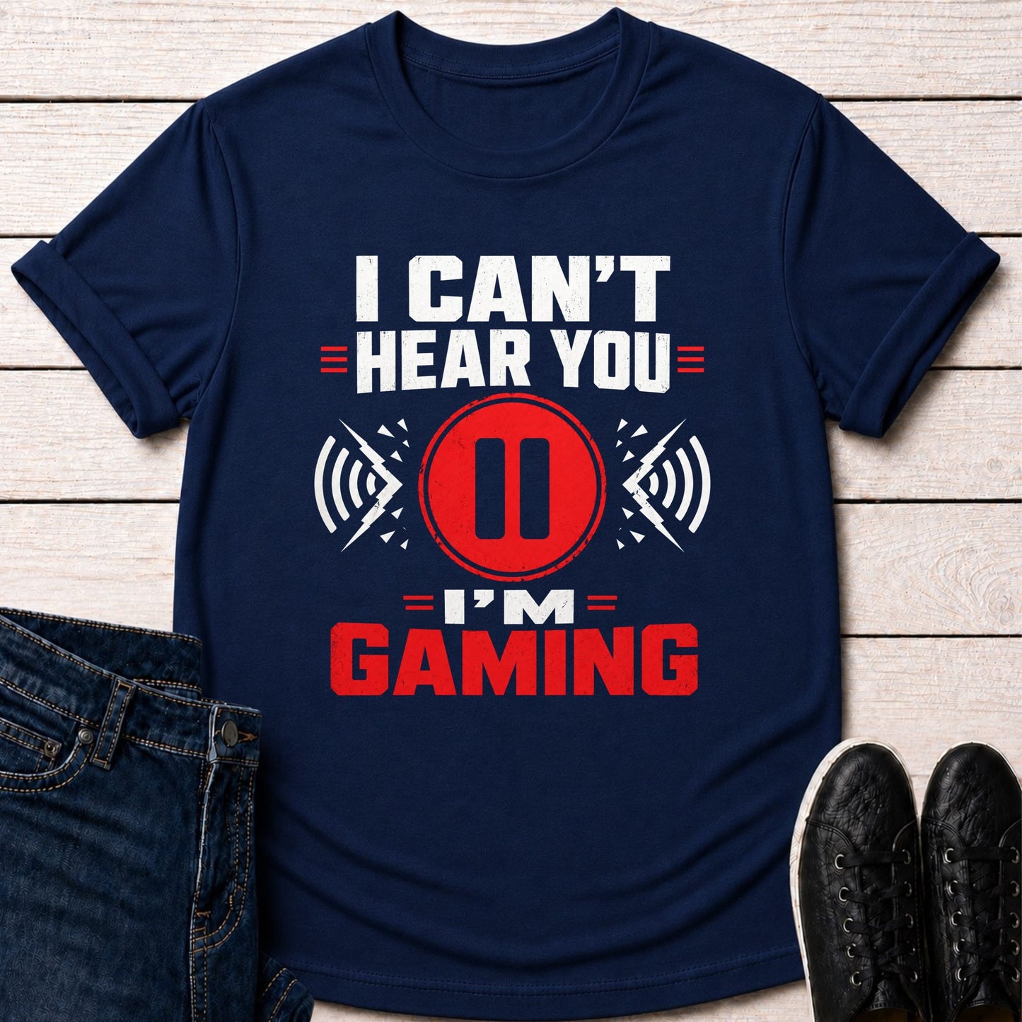 T-Shirt Navy / S I Can’t Hear You T-shirt