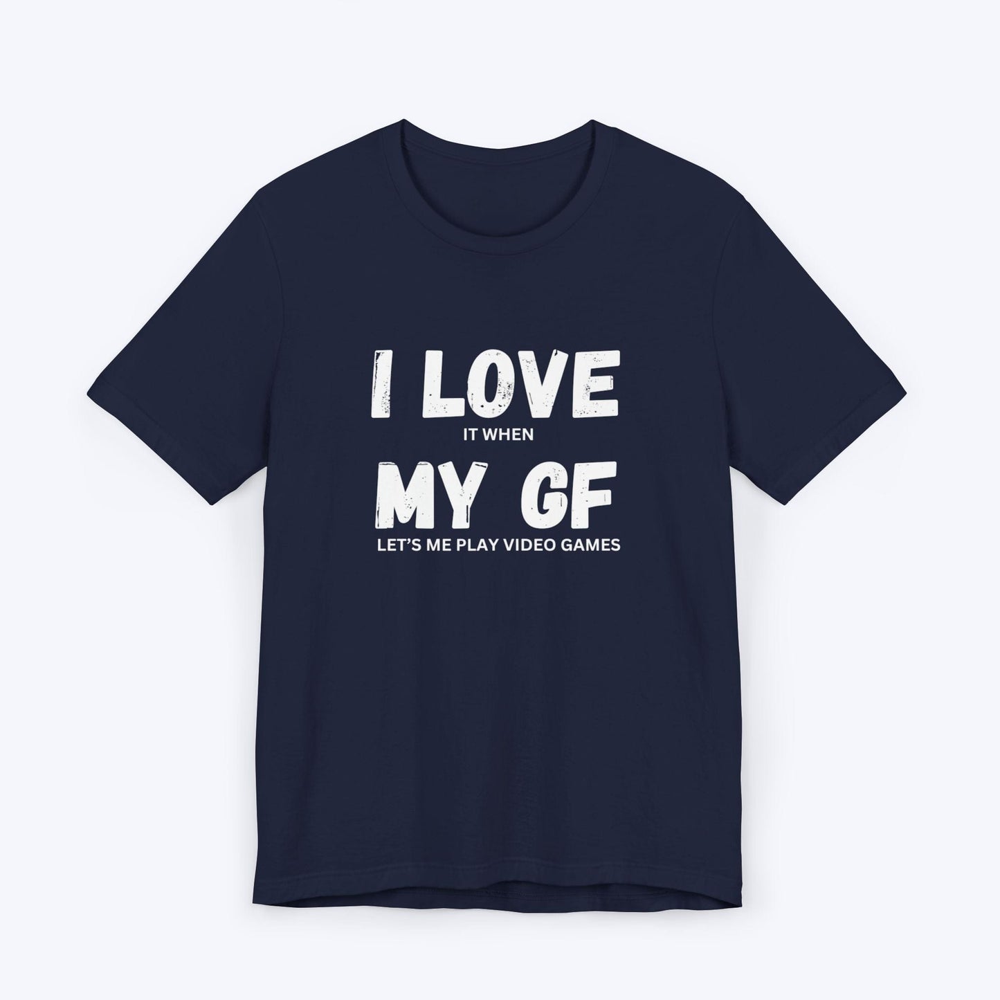 T-Shirt Navy / S I Love My Girlfriend (Gamer) T-shirt