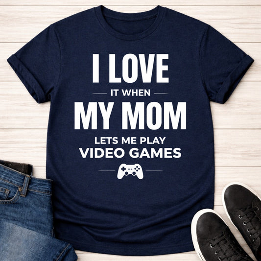 T-Shirt Navy / S I Love My Mom T-shirt