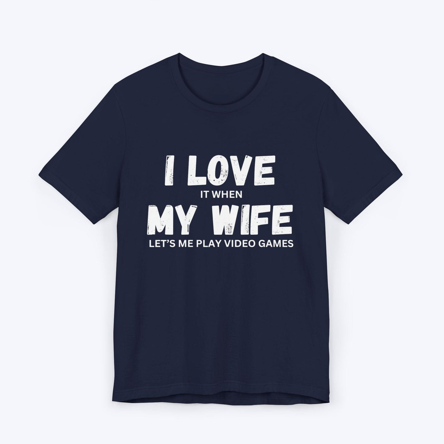 T-Shirt Navy / S I Love My Wife (Gamer) T-shirt