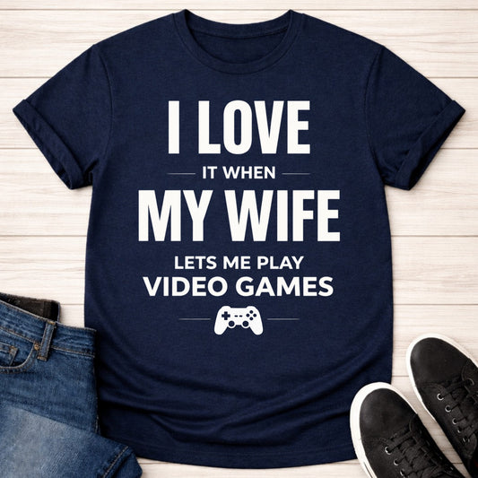 T-Shirt Navy / S I Love My Wife T-shirt