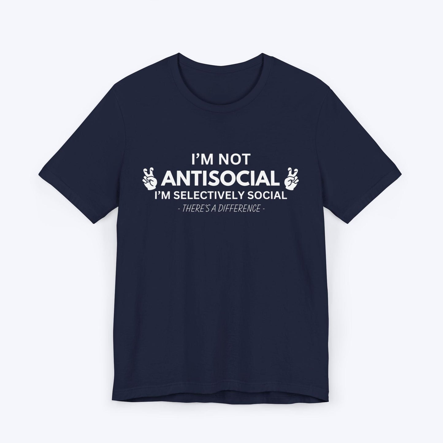 T-Shirt Navy / S I'm Not Antisocial T-shirt