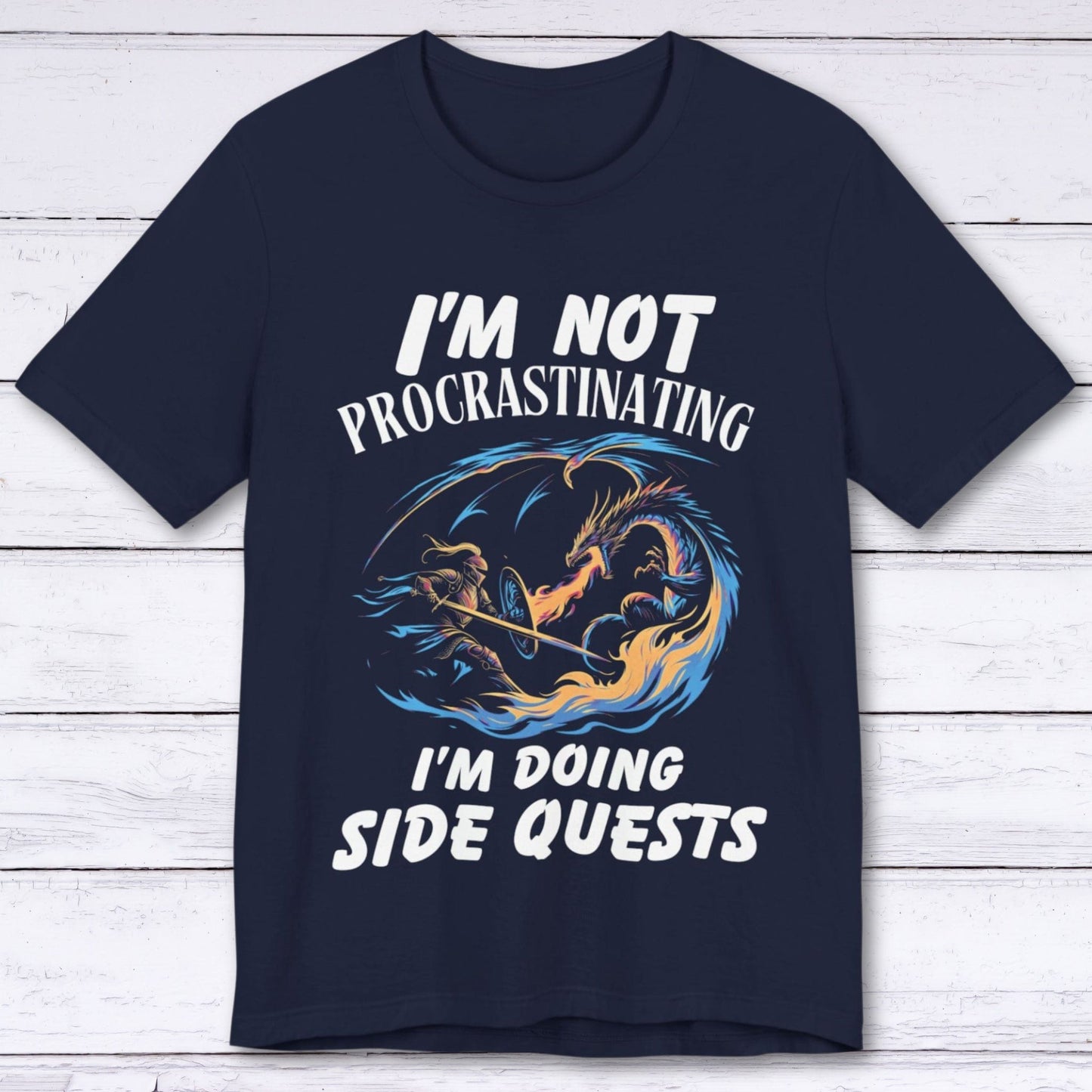 T-Shirt Navy / S I'm Not Procrastinating (I'm Doing Side Quests) T-shirt