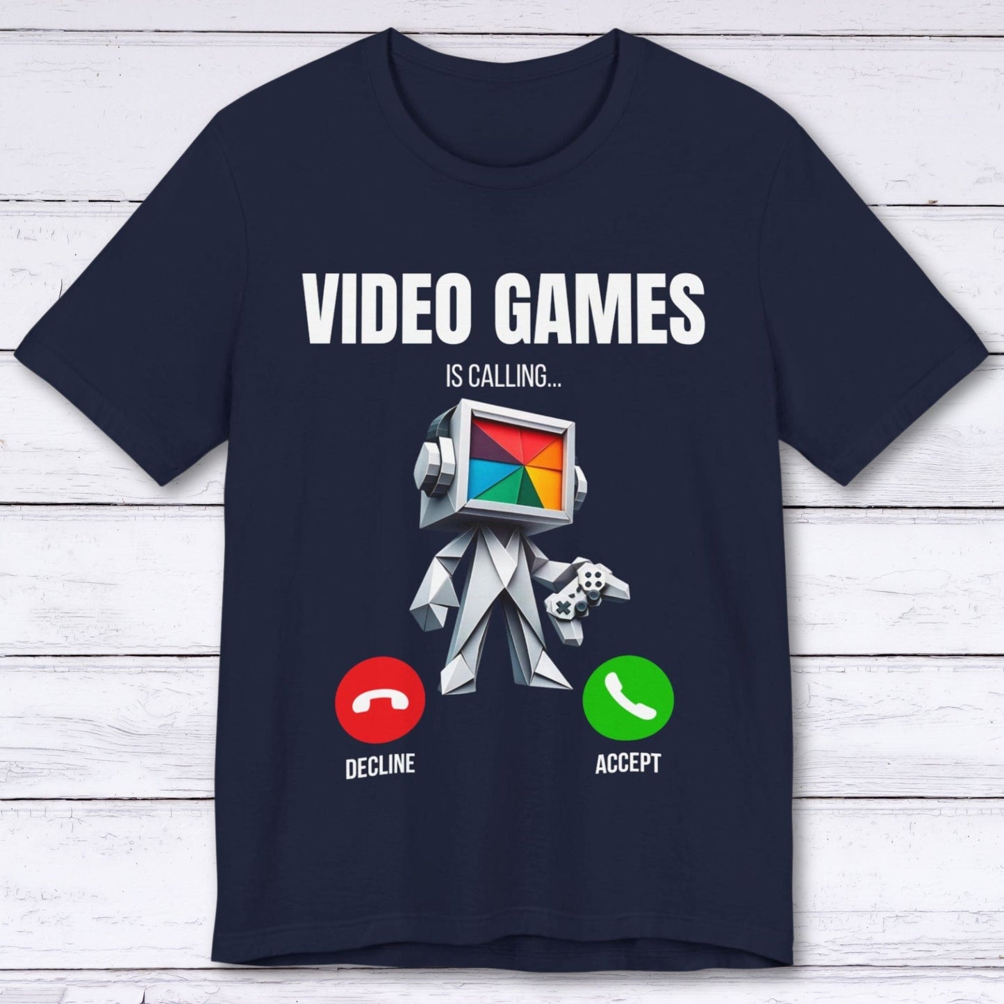 T-Shirt Navy / S Incoming Call: Video Games T-shirt