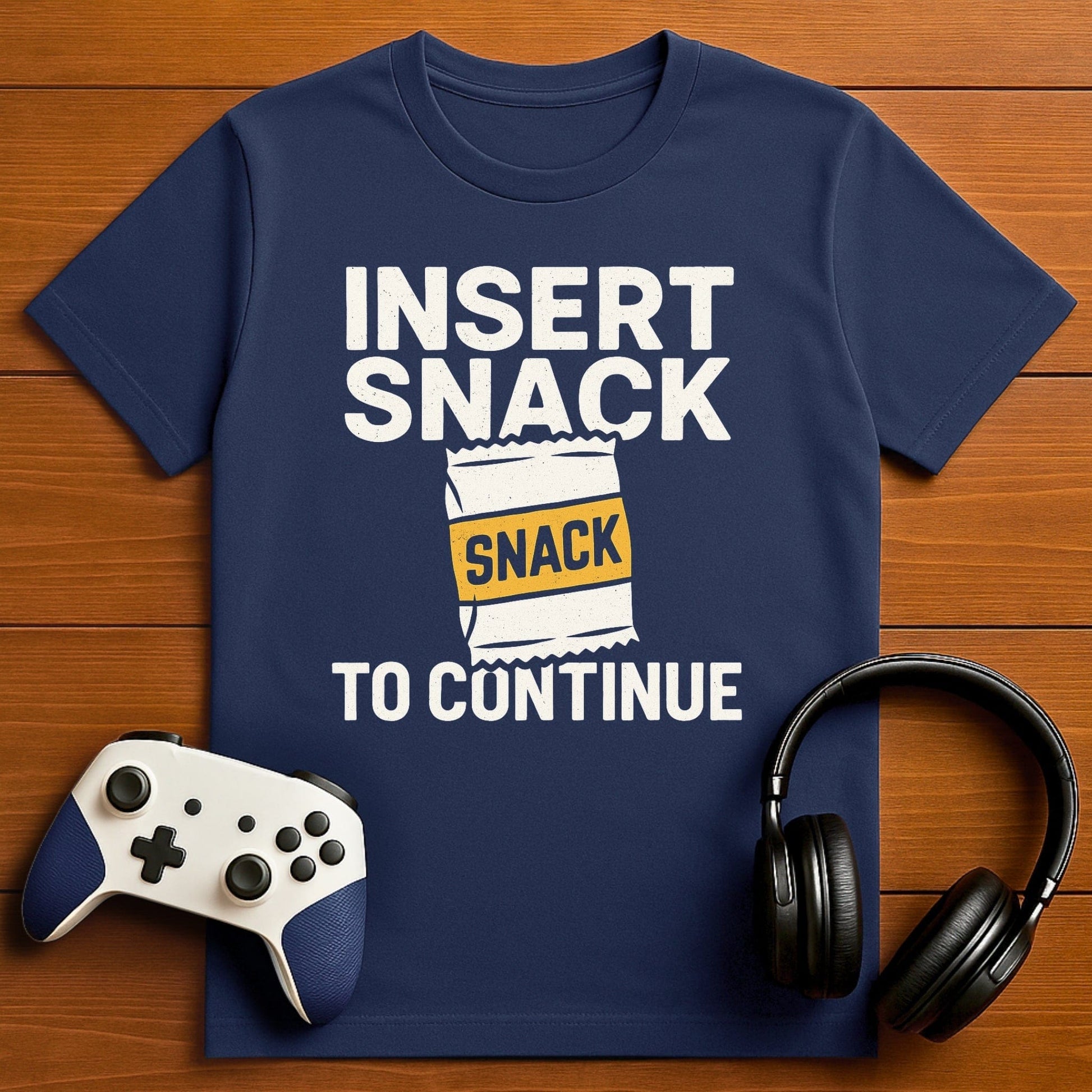 T-Shirt Navy / S Insert Snack to Continue T-shirt