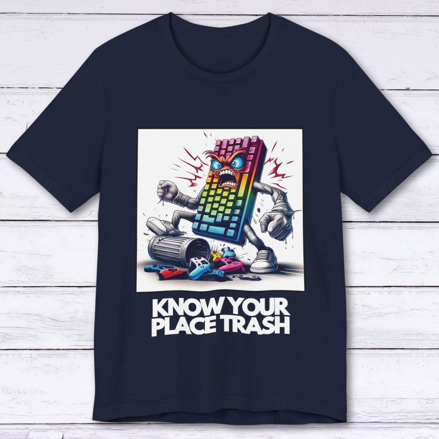 T-Shirt Navy / S Know Your Place Gamer T-shirt