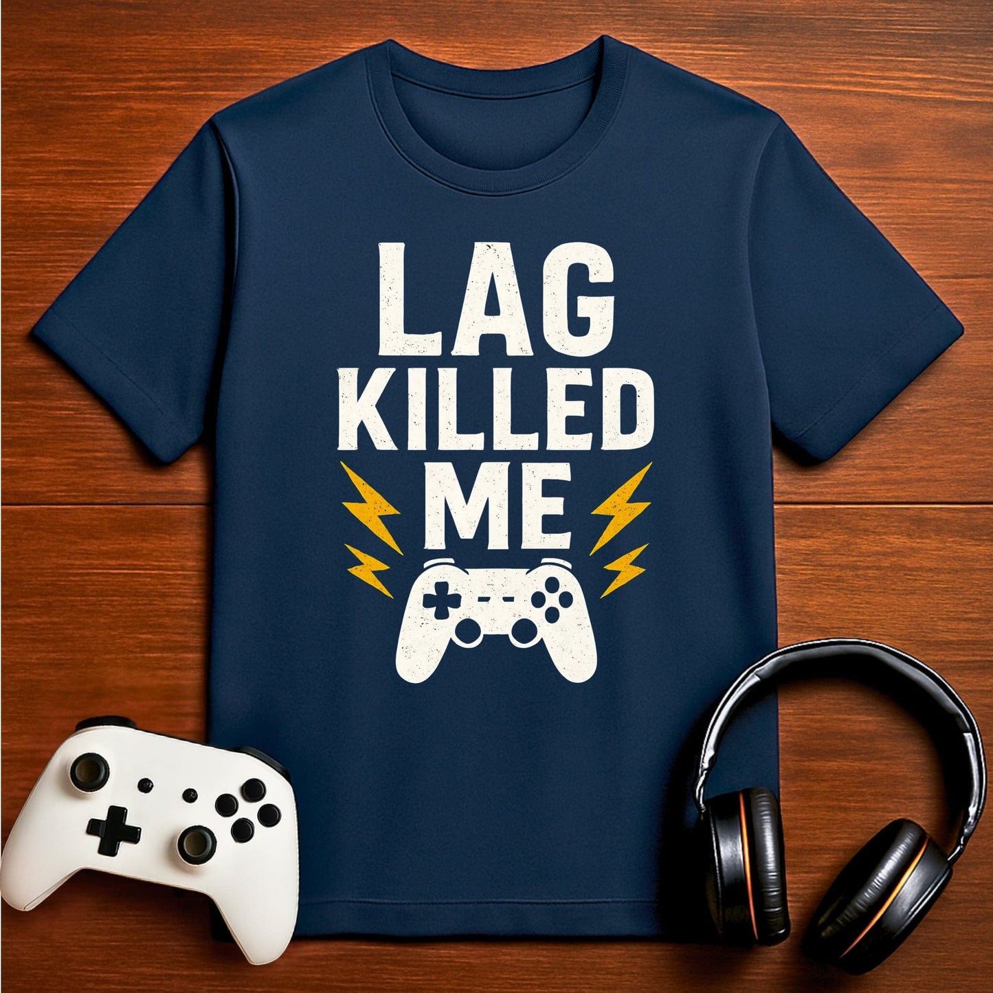 T-Shirt Navy / S Lag Is the Real Villain T-shirt