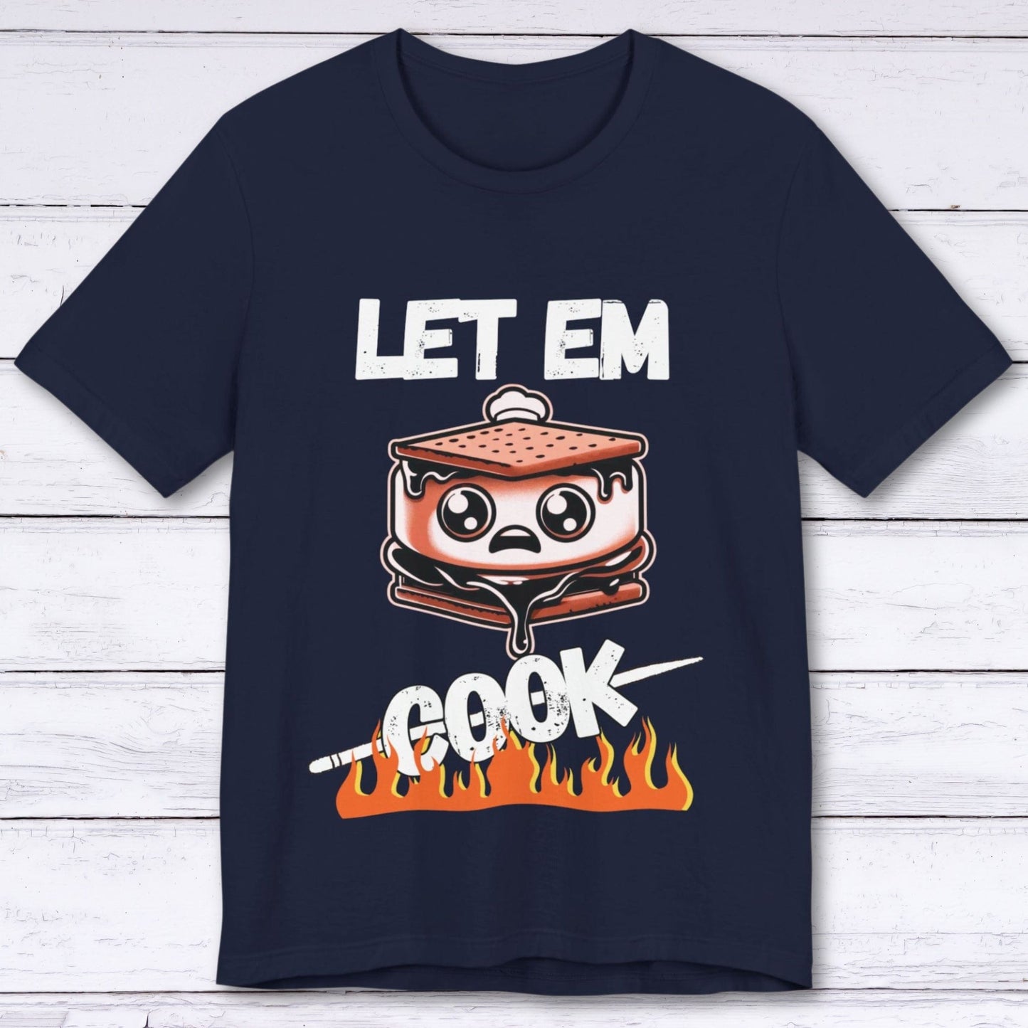 T-Shirt Navy / S Let Em Cook Gamer (S'mores )T-shirt