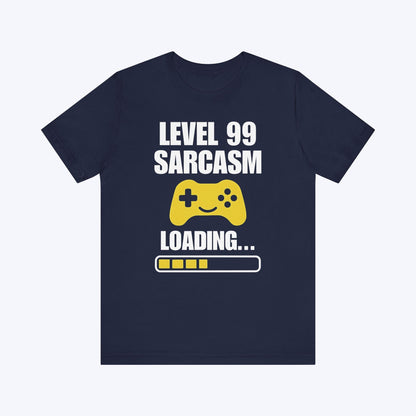 T-Shirt Navy / S Level 99 Sarcasm Loading T-shirt