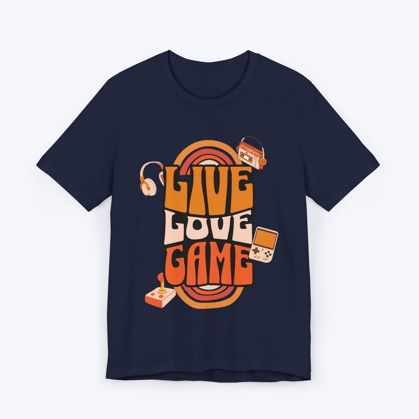 T-Shirt Navy / S Live, Love, Game (Retro Edition) T-shirt