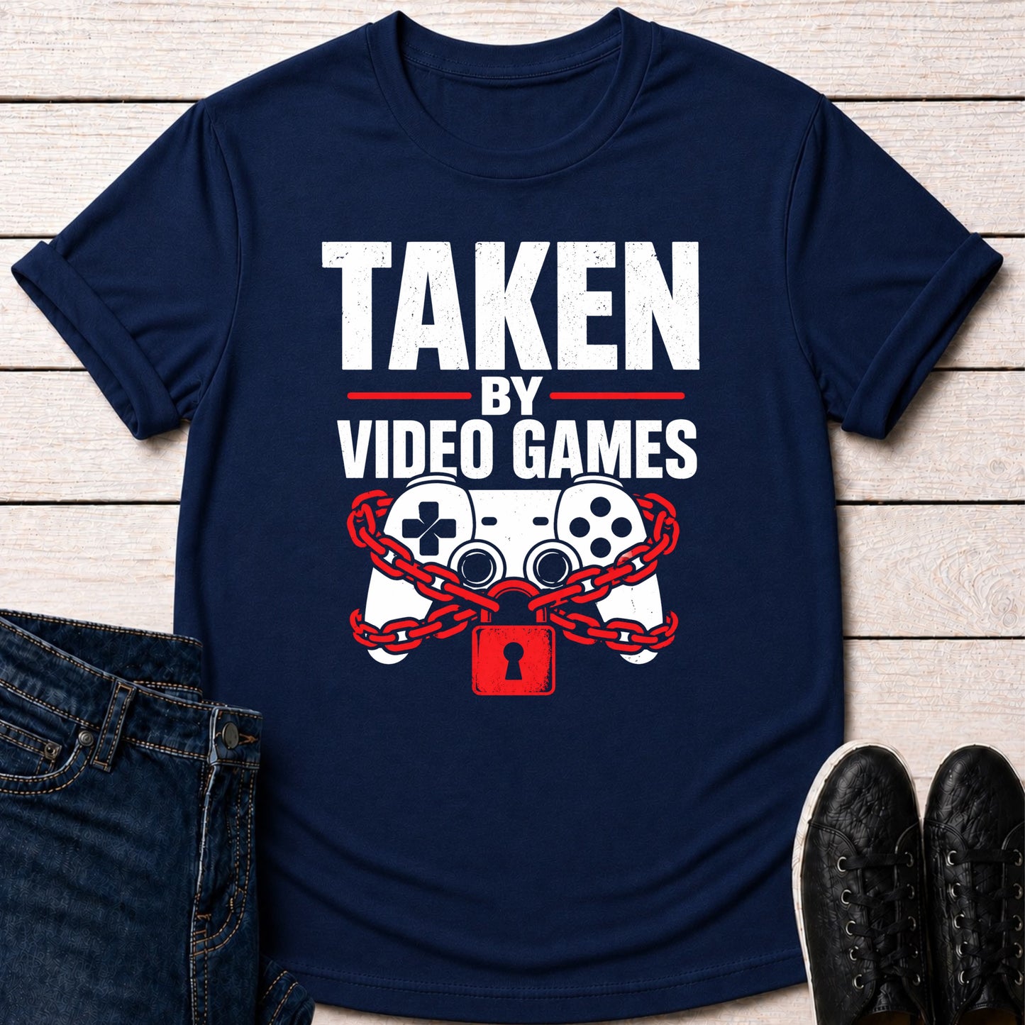 T-Shirt Navy / S Locked in Gamer T-shirt