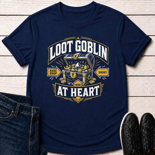 T-Shirt Navy / S Loot Chest Goblin T-shirt