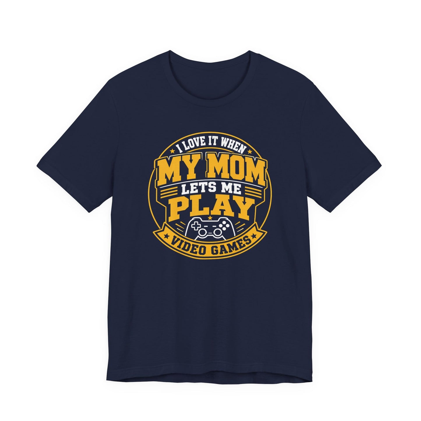 T-Shirt Navy / S Mom Lets Me Play T-shirt