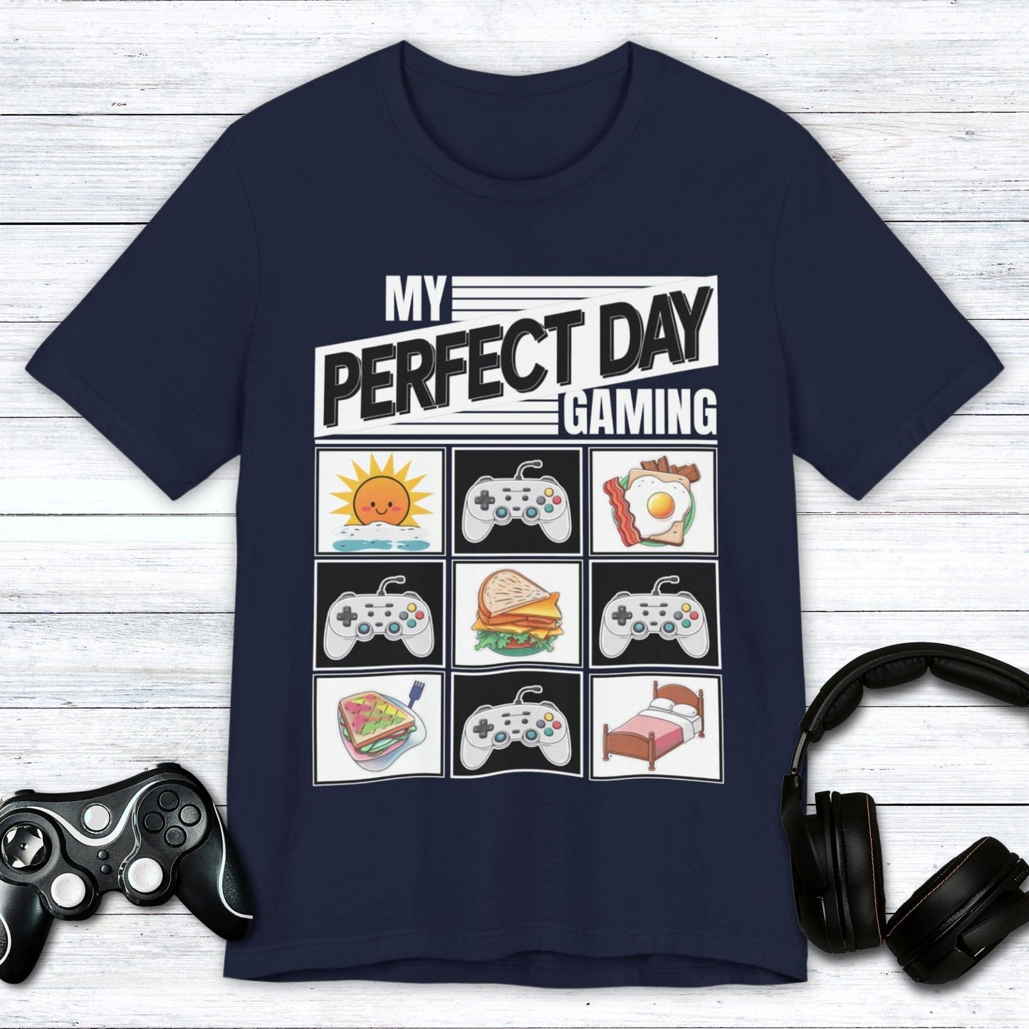 T-Shirt Navy / S My Perfect Day Gaming T-shirt