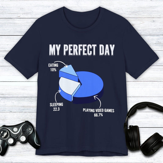 T-Shirt Navy / S My Perfect Day (Pie Chart) T-shirt