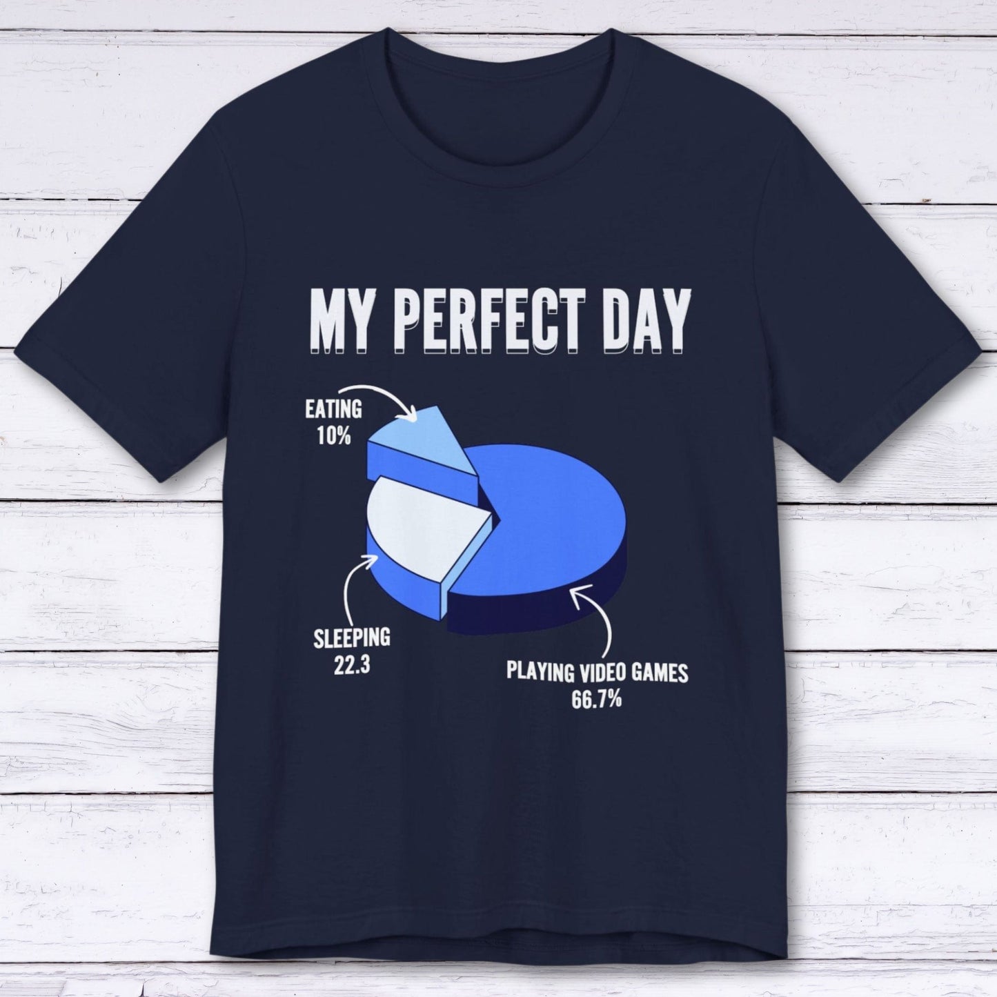 T-Shirt Navy / S My Perfect Day (Pie Chart) T-shirt