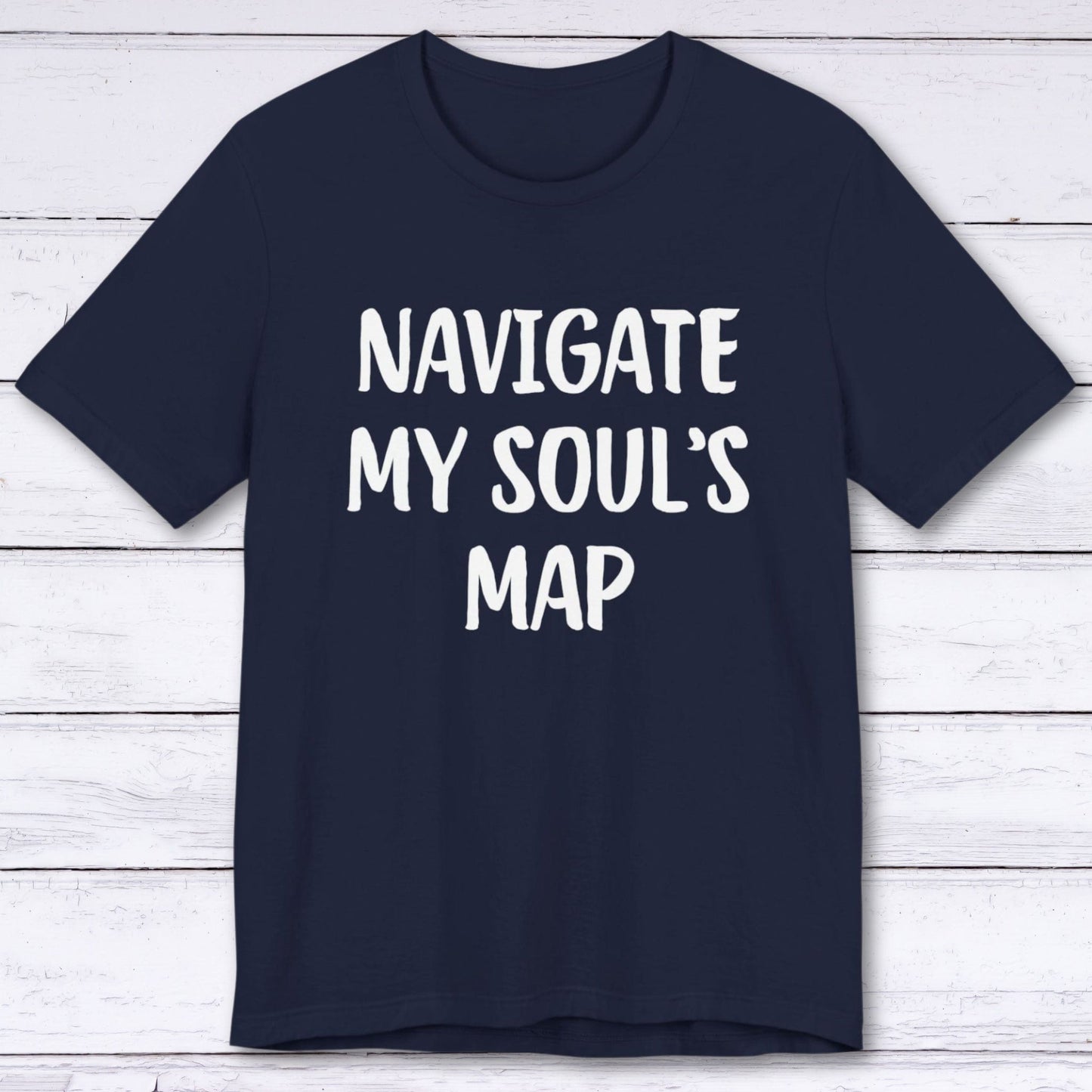 T-Shirt Navy / S Navigate My Soul's Map T-shirt