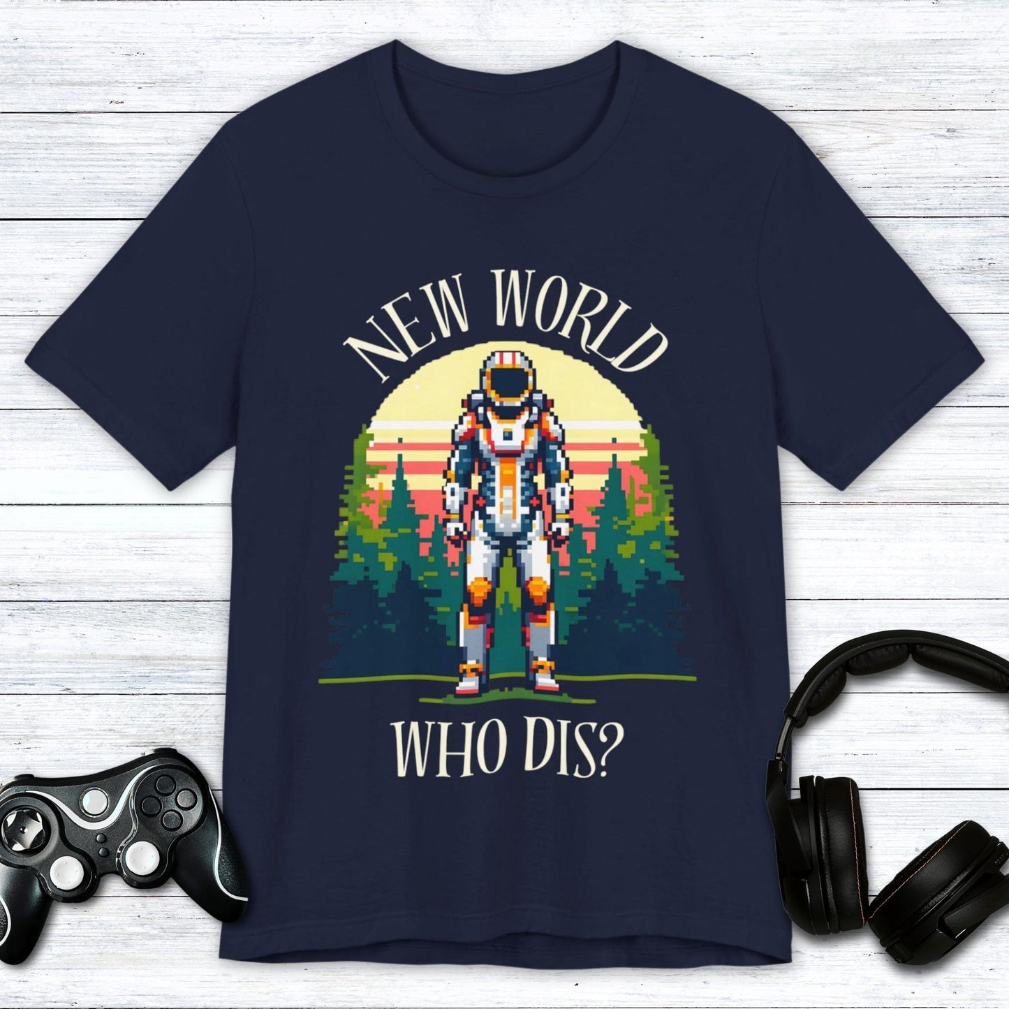 T-Shirt Navy / S New World Who Dis T-shirt