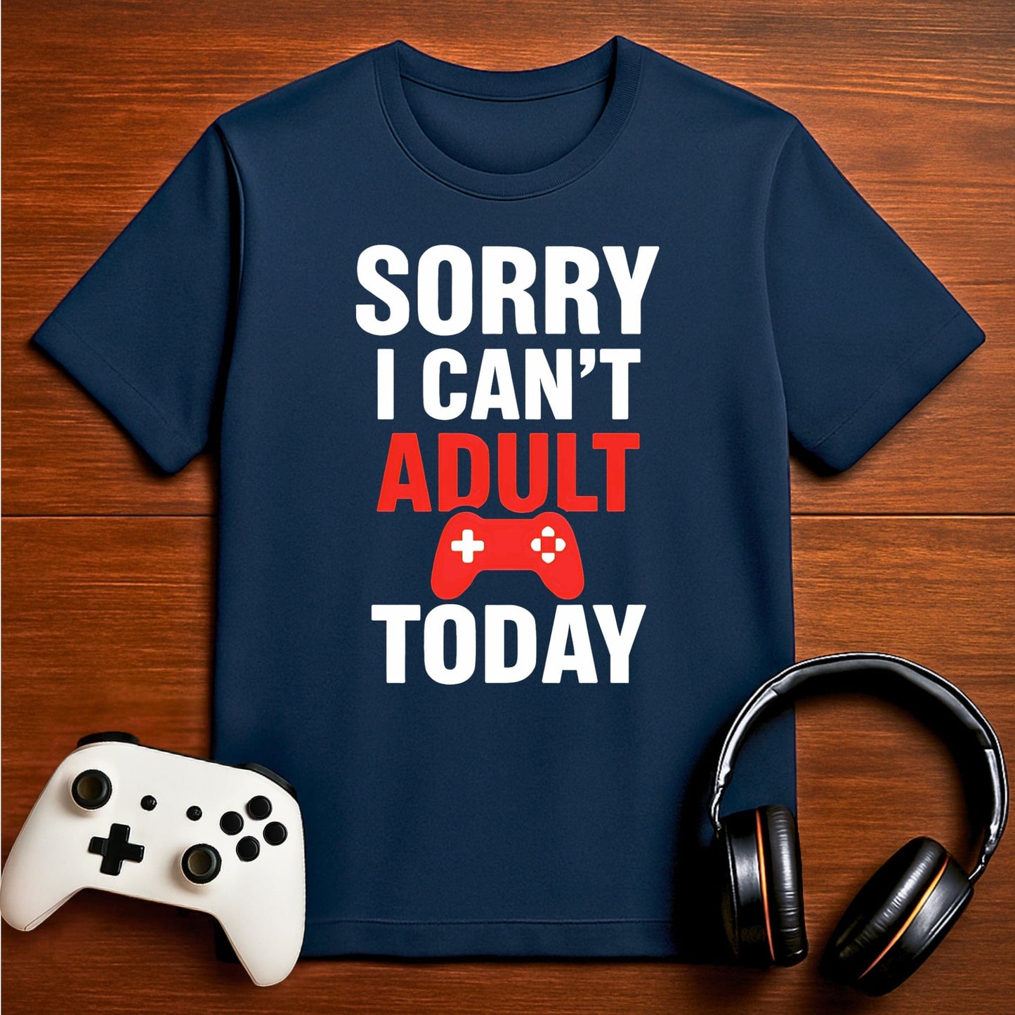 T-Shirt Navy / S No Adulting Today T-shirt