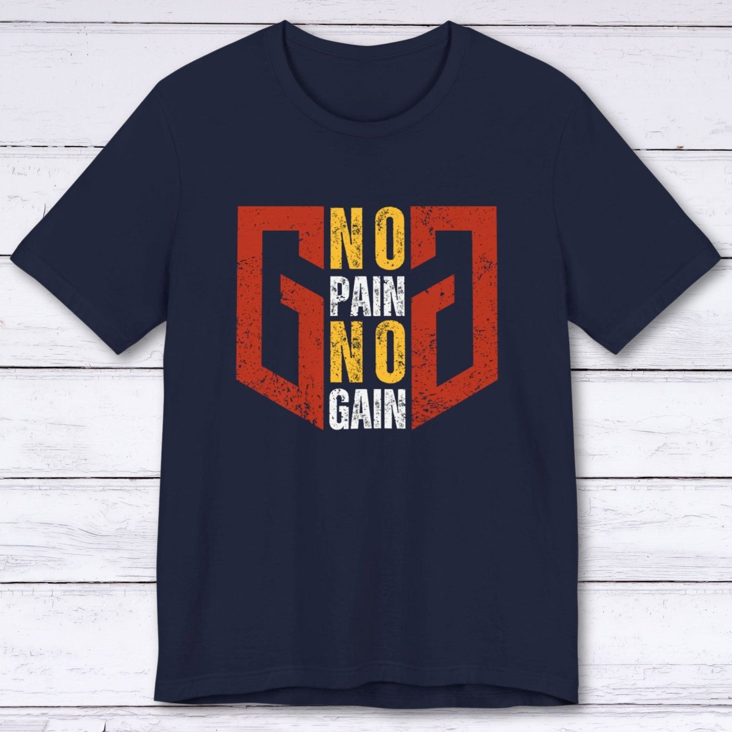 T-Shirt Navy / S No Pain, No Gain "GG" T-shirt