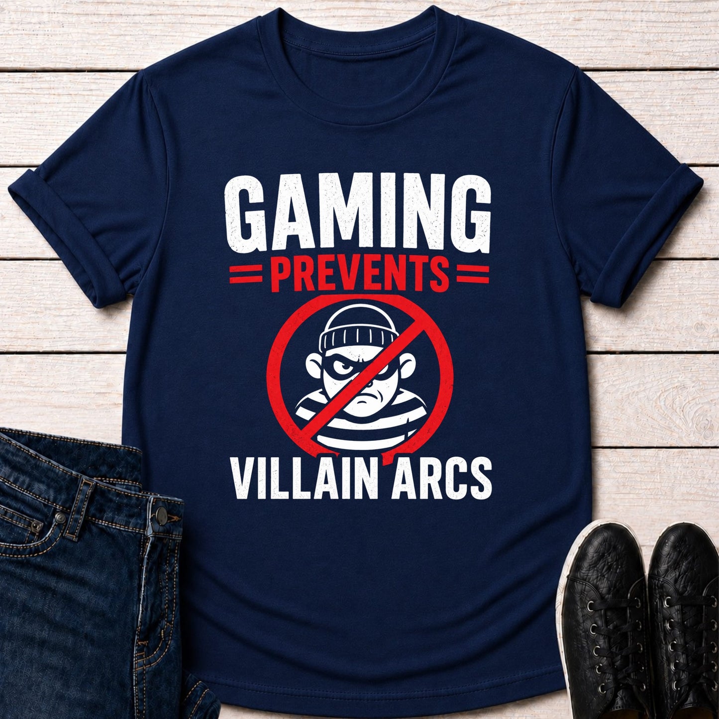 T-Shirt Navy / S No Villains T-shirt