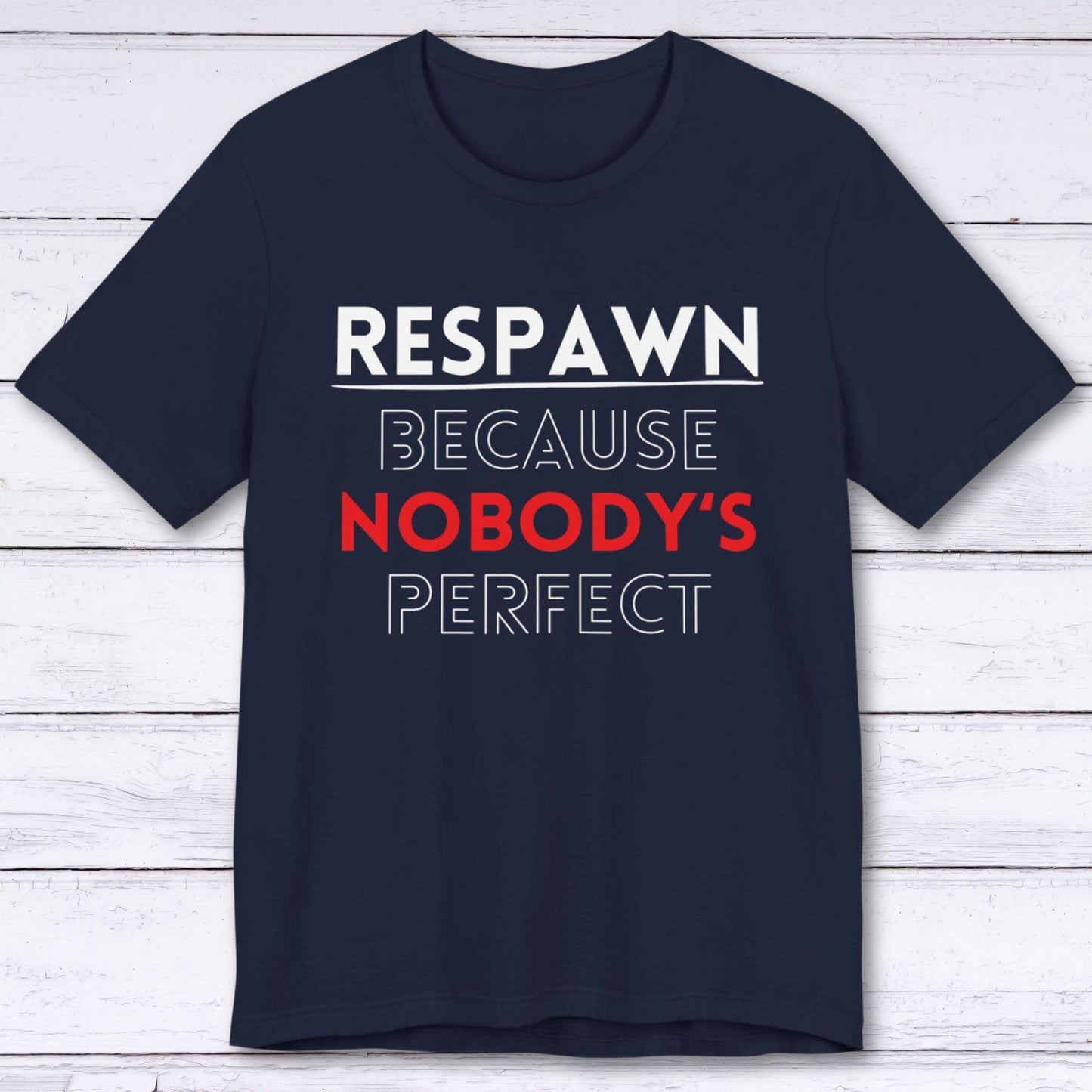 T-Shirt Navy / S Nobody's Perfect Gamer T-shirt